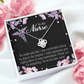 You're the Best Nurse Healthcare Medical Worker Nurse Appreciation Gift Infinity Knot Necklace Message Card-Express Your Love Gifts