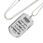 You'Ve Loved Me Dad Necklace Stainless Steel or 18k Gold Dog Tag 24" Chain-Express Your Love Gifts