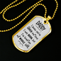 You'Ve Loved Me Dad Necklace Stainless Steel or 18k Gold Dog Tag 24" Chain-Express Your Love Gifts