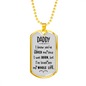 You'Ve Loved Me Dad Necklace Stainless Steel or 18k Gold Dog Tag 24" Chain-Express Your Love Gifts