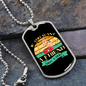 You Want a Friend Buy a Dog Blue Necklace Stainless Steel or 18k Gold Dog Tag 24" Chain-Express Your Love Gifts