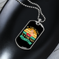You Want a Friend Buy a Dog Blue Necklace Stainless Steel or 18k Gold Dog Tag 24" Chain-Express Your Love Gifts