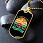 You Want a Friend Buy a Dog Blue Necklace Stainless Steel or 18k Gold Dog Tag 24" Chain-Express Your Love Gifts