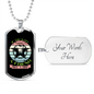 You Want a Friend Buy a Dog Blue Pink Necklace Stainless Steel or 18k Gold Dog Tag 24" Chain-Express Your Love Gifts