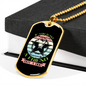 You Want a Friend Buy a Dog Blue Pink Necklace Stainless Steel or 18k Gold Dog Tag 24" Chain-Express Your Love Gifts