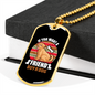 You Want a Friend Buy a Dog Bone Necklace Stainless Steel or 18k Gold Dog Tag 24" Chain-Express Your Love Gifts