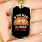 You Want a Friend Buy a Dog Couple Necklace Stainless Steel or 18k Gold Dog Tag 24" Chain-Express Your Love Gifts