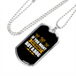 You Want a Friend Buy a Dog Necklace Stainless Steel or 18k Gold Dog Tag 24" Chain-Express Your Love Gifts
