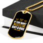 You Want a Friend Buy a Dog Necklace Stainless Steel or 18k Gold Dog Tag 24" Chain-Express Your Love Gifts
