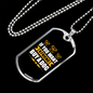 You Want a Friend Buy a Dog Necklace Stainless Steel or 18k Gold Dog Tag 24" Chain-Express Your Love Gifts
