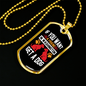 You Want a Friend Buy a Dog White Necklace Stainless Steel or 18k Gold Dog Tag 24" Chain-Express Your Love Gifts