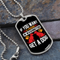 You Want a Friend Buy a Dog White Necklace Stainless Steel or 18k Gold Dog Tag 24" Chain-Express Your Love Gifts