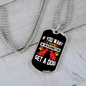 You Want a Friend Buy a Dog White Necklace Stainless Steel or 18k Gold Dog Tag 24" Chain-Express Your Love Gifts