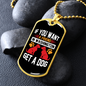 You Want a Friend Buy a Dog White Necklace Stainless Steel or 18k Gold Dog Tag 24" Chain-Express Your Love Gifts
