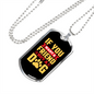 You Want a Friend Buy a Dog Yellow Necklace Stainless Steel or 18k Gold Dog Tag 24" Chain-Express Your Love Gifts