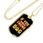 You Want a Friend Buy a Dog Yellow Necklace Stainless Steel or 18k Gold Dog Tag 24" Chain-Express Your Love Gifts