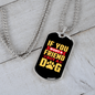 You Want a Friend Buy a Dog Yellow Necklace Stainless Steel or 18k Gold Dog Tag 24" Chain-Express Your Love Gifts