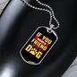 You Want a Friend Buy a Dog Yellow Necklace Stainless Steel or 18k Gold Dog Tag 24" Chain-Express Your Love Gifts