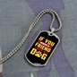 You Want a Friend Buy a Dog Yellow Necklace Stainless Steel or 18k Gold Dog Tag 24" Chain-Express Your Love Gifts