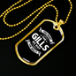 You Want The Gills Fishing Necklace Stainless Steel or 18k Gold Dog Tag 24" Chain-Express Your Love Gifts