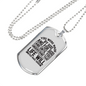 You Were Made By God Christian Necklace Stainless Steel or 18k Gold Dog Tag 24" Chain-Express Your Love Gifts