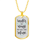You Will Find Refuge Christian Necklace Stainless Steel or 18k Gold Dog Tag 24" Chain-Express Your Love Gifts