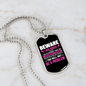 You Will Not Be a Problem Horse Necklace Stainless Steel or 18k Gold Dog Tag 24" Chain-Express Your Love Gifts