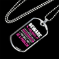 You Will Not Be a Problem Horse Necklace Stainless Steel or 18k Gold Dog Tag 24" Chain-Express Your Love Gifts