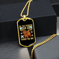 Your Dog Thinks Necklace Stainless Steel or 18k Gold Dog Tag 24" Chain-Express Your Love Gifts