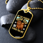 Your Dog Thinks Necklace Stainless Steel or 18k Gold Dog Tag 24" Chain-Express Your Love Gifts
