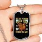 Your Dog Thinks Necklace Stainless Steel or 18k Gold Dog Tag 24" Chain-Express Your Love Gifts