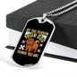 Your Dog Thinks Necklace Stainless Steel or 18k Gold Dog Tag 24" Chain-Express Your Love Gifts