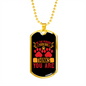 Your Dog Thinks Paws Necklace Stainless Steel or 18k Gold Dog Tag 24" Chain-Express Your Love Gifts