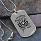 Your Dog Thinks TranspArent Necklace Stainless Steel or 18k Gold Dog Tag 24" Chain-Express Your Love Gifts