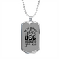 Your Dog Thinks TranspArent Necklace Stainless Steel or 18k Gold Dog Tag 24" Chain-Express Your Love Gifts