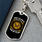 Your Gift To God Keychain Stainless Steel or 18k Gold Dog Tag Keyring-Express Your Love Gifts