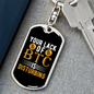 Your Lack of BTC is Disturbing Crypto Keychain Stainless Steel or 18k Gold Dog Tag Keyring-Express Your Love Gifts