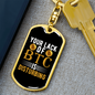 Your Lack of BTC is Disturbing Crypto Keychain Stainless Steel or 18k Gold Dog Tag Keyring-Express Your Love Gifts