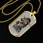 Your Last Horse Necklace Stainless Steel or 18k Gold Dog Tag 24" Chain-Express Your Love Gifts
