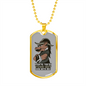 Your Last Horse Necklace Stainless Steel or 18k Gold Dog Tag 24" Chain-Express Your Love Gifts
