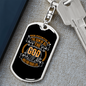 Your Potential Keychain Stainless Steel or 18k Gold Dog Tag Keyring-Express Your Love Gifts