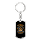 Your Potential Keychain Stainless Steel or 18k Gold Dog Tag Keyring-Express Your Love Gifts