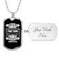 Your Promise Gives Life Christian Necklace Stainless Steel or 18k Gold Dog Tag 24" Chain-Express Your Love Gifts