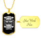 Your Promise Gives Life Christian Necklace Stainless Steel or 18k Gold Dog Tag 24" Chain-Express Your Love Gifts