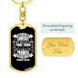 Your Promise Gives Life Psalm 119:50 White Keychain Stainless Steel or 18k Gold Dog Tag Keyring-Express Your Love Gifts