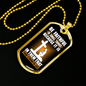 Your Strength Lies Christian Necklace Stainless Steel or 18k Gold Dog Tag 24" Chain-Express Your Love Gifts
