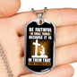 Your Strength Lies Christian Necklace Stainless Steel or 18k Gold Dog Tag 24" Chain-Express Your Love Gifts