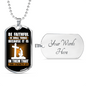 Your Strength Lies Christian Necklace Stainless Steel or 18k Gold Dog Tag 24" Chain-Express Your Love Gifts
