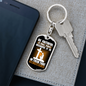 Your Strength Lies Cross Keychain Stainless Steel or 18k Gold Dog Tag Keyring-Express Your Love Gifts