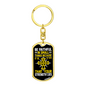 Your Strength Lies Keychain Stainless Steel or 18k Gold Dog Tag Keyring-Express Your Love Gifts